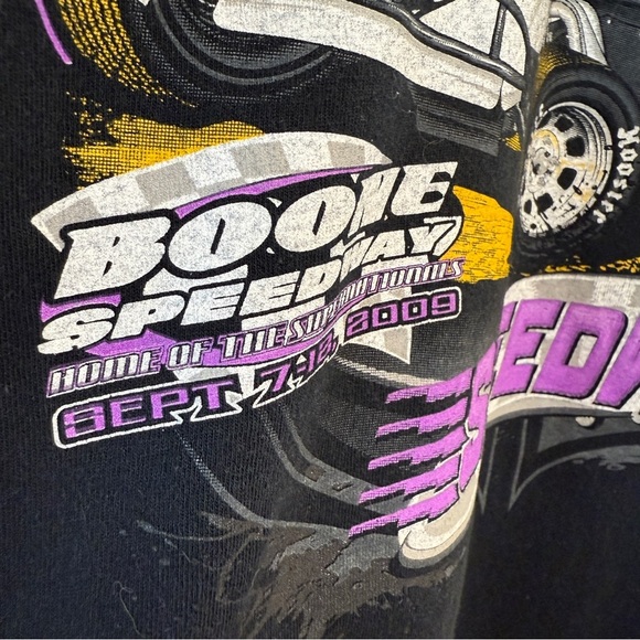 VINTAGE! 2009 IMCA Super Nationals Racing Graphic Tee Men's M Black Short Sleeve - Picture 4 of 8